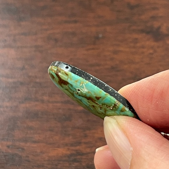 Natural Arizona turquoise sterling silver pendant necklace - Picture 5 of 8